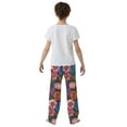 thumbnail image 5 of FORMRS Kids Pajama Pants with Pockets Size 13-14Y Boys Lounge Sleep Bottoms, Vibrant Blooming Flowers, 5 of 8