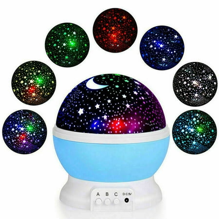 

DODOING Kids Star Night Light 360-Degree Rotating Star Projector Desk Lamp Changing Best for Children Bedroom and Party Decorations