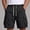 Black, variant on COSFO Solid Men Shorts Casual Work Bermuda Shorts Solid Elastic Waist Drawstring Relaxed Fit with Pockets Shorts