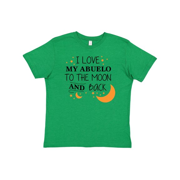 Inktastic I Love My Abuelo To The Moon and Back Youth T-Shirt