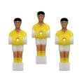 thumbnail image 4 of Almencla 3 Soccer Table Men Player Mini Dolls Table Supplies Foosball Men Replacement Set Yellow, 4 of 8
