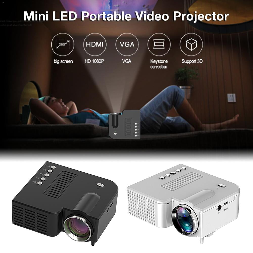 Portable Video Projector Home Theater Cinema Office Supplie LCD Mini