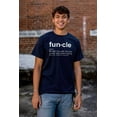 thumbnail image 4 of Funcle Fun Uncle Definition Cool Men's Big & Tall Crewneck Graphic Tee Brisco Brands 2X, 4 of 5