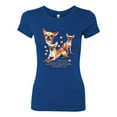 thumbnail image 2 of Wild Bobby, If It's Not a Chihuahua It's Just a Dog Gift, Women Slim Fit Junior Tee, Royal, Medium, 2 of 4