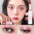 thumbnail image 1 of 1Pcs Professional 2 In 1 Double Color Gradient Velvet Eye Shadow Stick Lazy Makeup Waterproof Lasting Shimmer Metallic Eyeshadow, 1 of 5