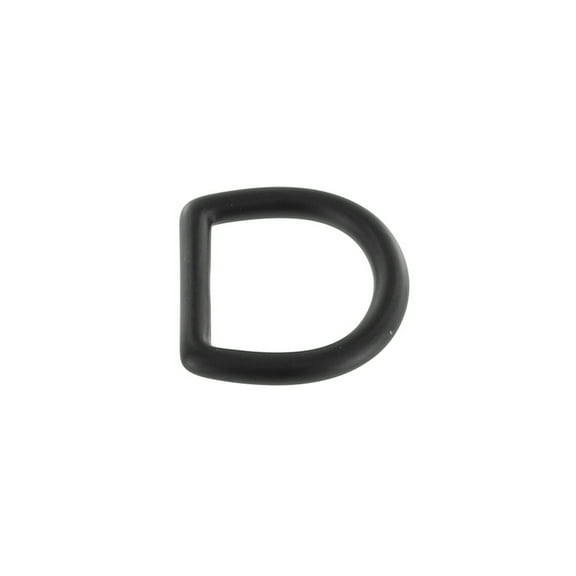 2011 PVD Black Matte, D-Ring, Solid Brass-LL, Multiple Sizes