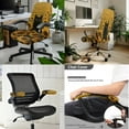 thumbnail image 2 of SCRAWLGOD Cat Sunflowers 3 PCS Office Chair Cover with Arm Rest Protector Easy to Remove Gaming Chair Cover Stain Resistant Universal Boss Chair Slipcover, S, 2 of 7