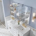 thumbnail image 6 of ANGELES HOME 52" x 36" Aluminum Bathroom Medicine Cabinet and Open Shelf Set, Recessed or Surface Mount, Soft-Close Doors, 6 of 15