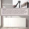 thumbnail image 4 of Virtu Upholstered Queen Headboard No Tools Required Peel and Stick Bed Headboard Only, Off White, 4 of 8