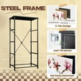 thumbnail image 4 of 4 Drawer Vertical Storage Dresser floral hand drawn tropical japanese flowers magnolia with Wood Top Fabric Pull Drawers, 4 of 8