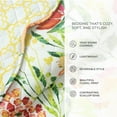 thumbnail image 6 of Lush Decor Leilani Watercolor Scallop Edged Floral Quilt Set, 3 Piece Set, Full/ Queen, Yellow & Multi - Colorful Botanical Bedding Set - Scalloped Quilt - Watercolor Flowers - Spring Decor, 6 of 11