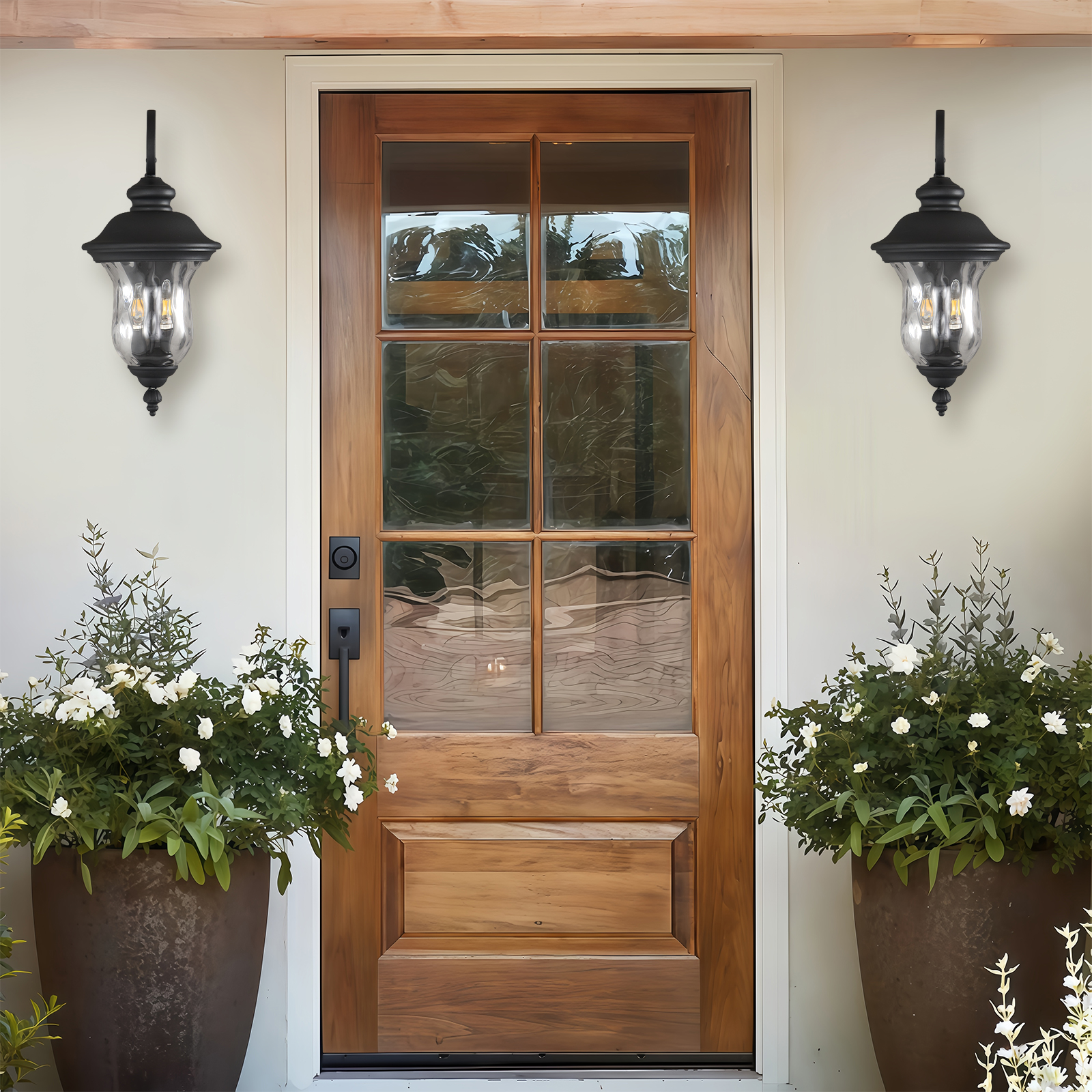 22" Outdoor Waterproof Wall Sconce Lights for House, Doorway (Bulbs Included)