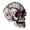 A, variant on LJMsdf Halloween Skull Prop Decoration, 7.87" x 9.05" Realistic Plastic Skeleton Head for Spooky Party Decor