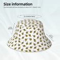thumbnail image 3 of Fuzoiu Cute Little Bee Print Reflective Bucket Hat,Outdoor Hat for Men and Women,Bucket Hat for Travel Fishing Hunting Summer Camp, 3 of 6