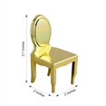 thumbnail image 2 of BalsaCircle 12 Gold Mini Chair 4" Party Favor Candy Gift Holders, 2 of 8