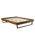 thumbnail image 3 of Billie King Wood Platform Bed Frame Walnut, 3 of 8