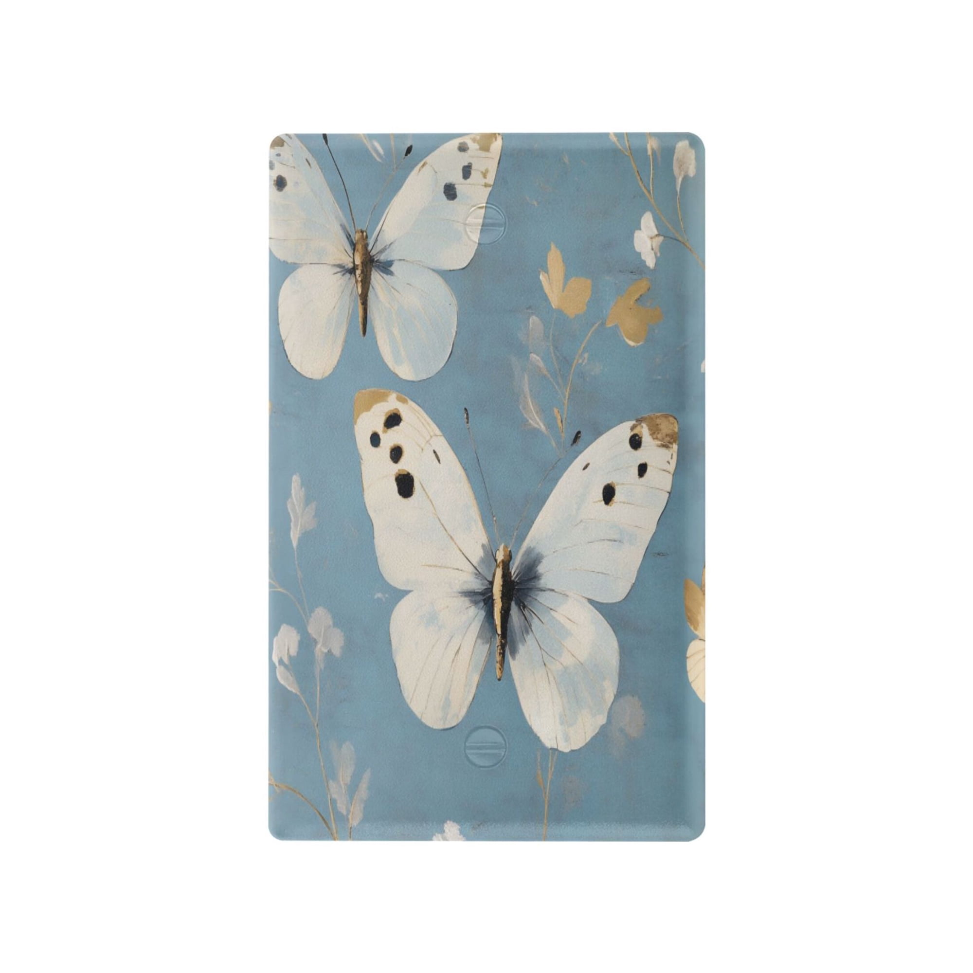 Switch Panel Switch Decoration 2.76x4.53x0.28 Inches Unused Outlet Cover Switch Plate Wall Plates Living Room Kitchen Bedroom Study Switches Beautiful Big Blue Butterfly