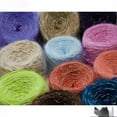 thumbnail image 2 of XmhyTop 200g Soft & Shiny Light Worsted Yarn, Assorted Variety Craft , Super Soft Fluffy Blend for Knitting, Crocheting, Loom and Weaving，Multicolor Yarn for Knitting,Khaki B, 2 of 3