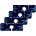 thumbnail image 3 of SKYSONIC Faucet Absorbent Mat 3 Pcs Dragonfly Kitchen Faucet Splash Catcher Washable Counter Drying Pads Behind Faucet for Kitchen Bathroom, 3 of 7