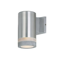 Maxim Lightray One Light 8-Inch Outdoor Wall Light - Brushed Aluminum - 6110AL