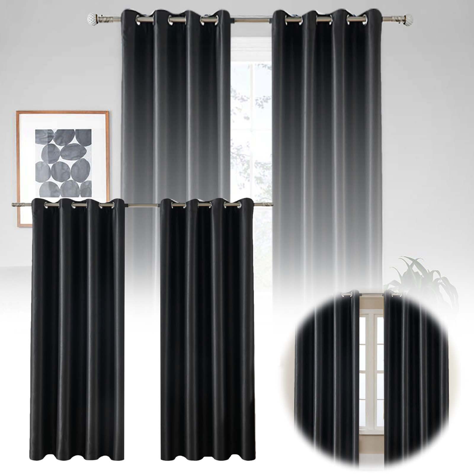 Polyester Solid Color Thickened Blackout Curtain Heat Insulating High Precision Window Drapes for Home