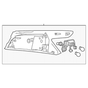 Genuine OE Nissan Tail Lamp Assembly - 26555-4RA2A