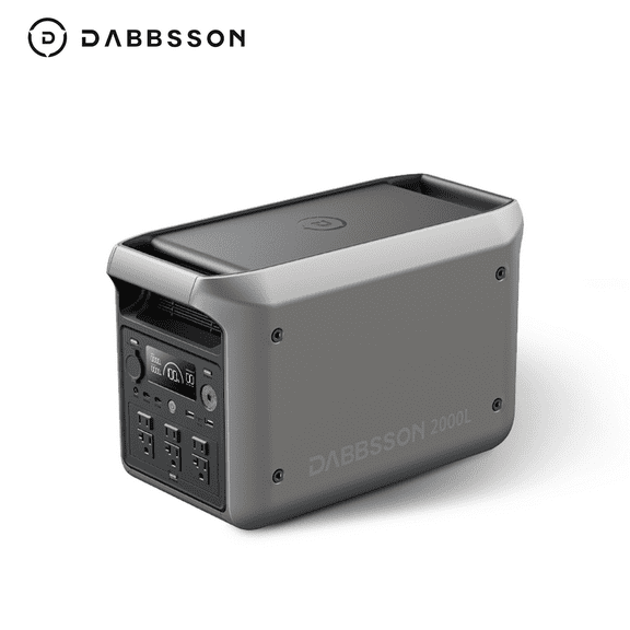 Dabbsson 2000L Portable Power Station 2048Wh 2200W LiFePO4 (LFP) Battery Solar Generator, for Outdoor Camping, Home Backup, Emergency, RV