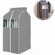 thumbnail image 2 of Hanging Garment Bag Garment Bag Organizer Storage Bag With Clear Pvc Windows Dustproof Clothes Rack Cover For Clothes Storage, 2 of 4