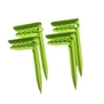 thumbnail image 1 of 4 piezas de estacas de playa para vacaciones, soportes para mantas de picnic, abrazaderas para toallas, esenciales verde, 1 of 8