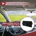 thumbnail image 2 of Estuche para Gafas de Sol para Coche Unique Bargains con Parasoles Magnéticos Universal Suede Negro 34x16cm 1 Pcs, 2 of 7
