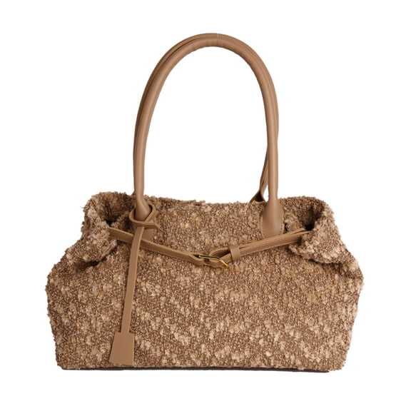 Faux Suedes Purses Women's Shoulder Bags Retro Soft Hobos Bag Trendy Toted Handbags for Work Everyday Travel
