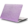thumbnail image 1 of Compatible avec MacBook Pro 13 Pouces Étui 2020 2019 2018 2017 2016 A2338 M1 A2289 A2251 A2159 A1989 A1706, Étui Rigide en Cuir Protecteur pour MacBook Pro 13 Pouces, Violet, 1 of 7