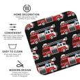 thumbnail image 3 of Vsdgher Fire and Rescue Truck Print Leather Coasters for Drinks, Durable Drink Coasters 4 Set for Tabletop Protection, Luxurious Home Décor and Housewarming Gift-Square, 3 of 6
