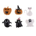 thumbnail image 4 of 60 Piezas de Resina de Halloween Adornos de Cabujón de Espalda Plana para Manualidades DIY Lazo de cabellero, 4 of 8