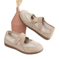 thumbnail image 5 of HTHLVMD Crisscross Mesh Mary Jane Flats, Hook‑And‑Loop Casual Shoes, Versatile Sports Mary Jane Women's Shoes, Casual Breathable Hollow Mesh Thin Sole Ballet Style Women's Shoes, Beige 5.5, 5 of 5