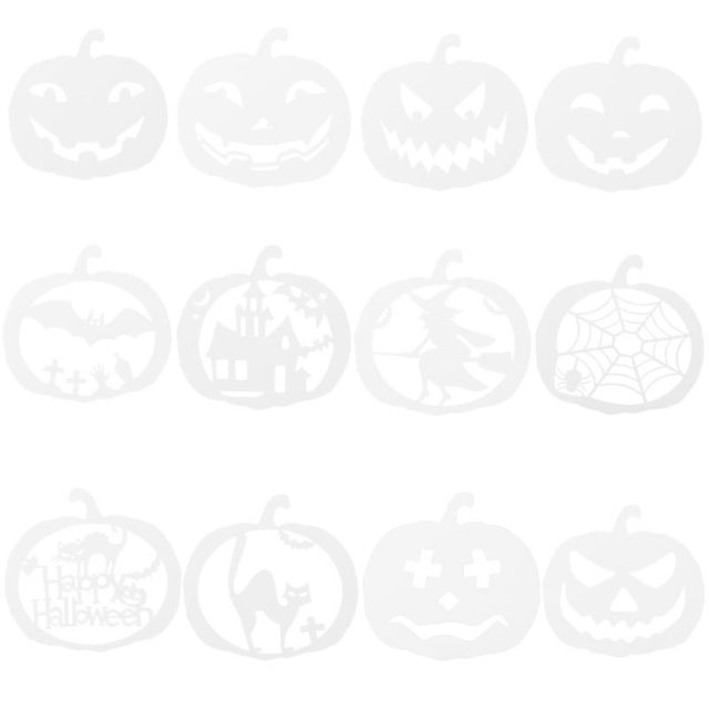 Plantilla de pintura de Halloween Allinless 12 piezas decoraciones de Halloween