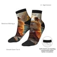 thumbnail image 4 of Goofa Valley Meditating Guinea Pig Pattern Non Slip Socks with Grips for Elderly, Crew Socks Yoga Hospital Socks Cushioned Sole Gripper Socks for Men Women, 4 of 5