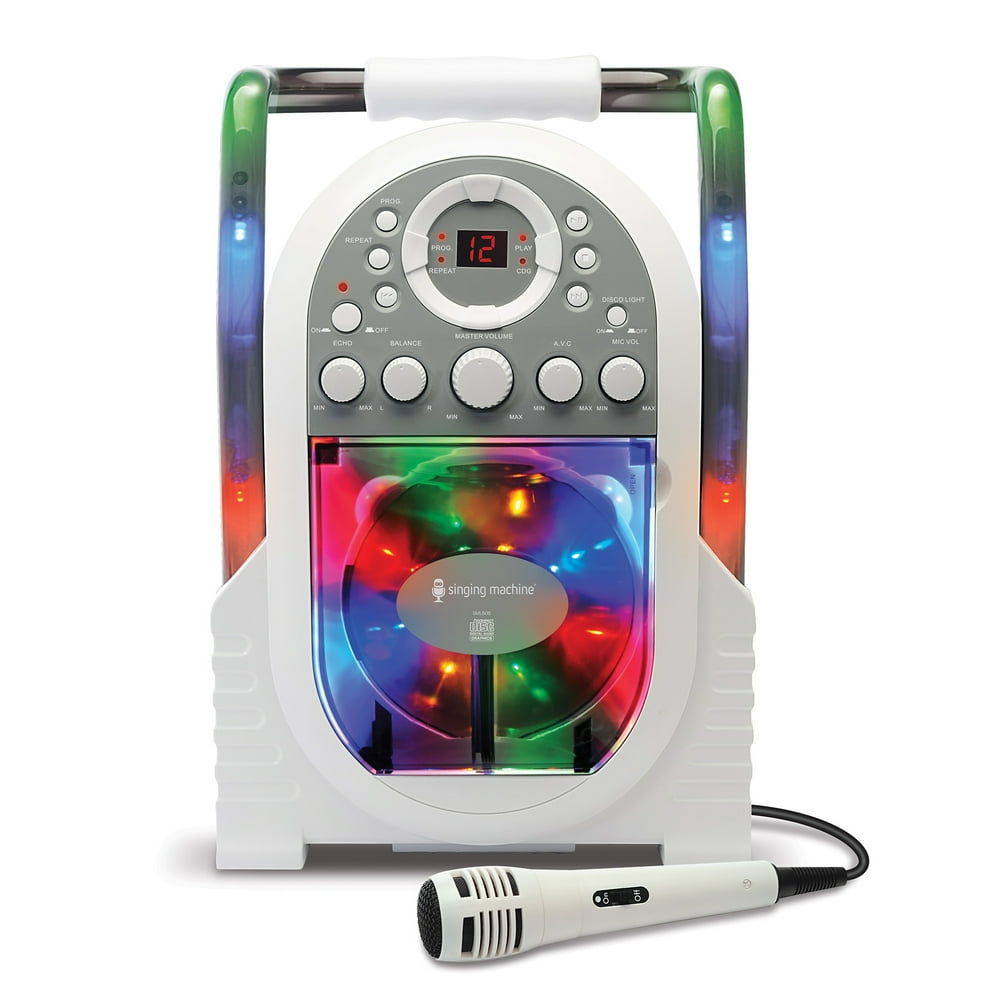 The Singing Machine SML505 Portable CD + G Karaoke System with LED