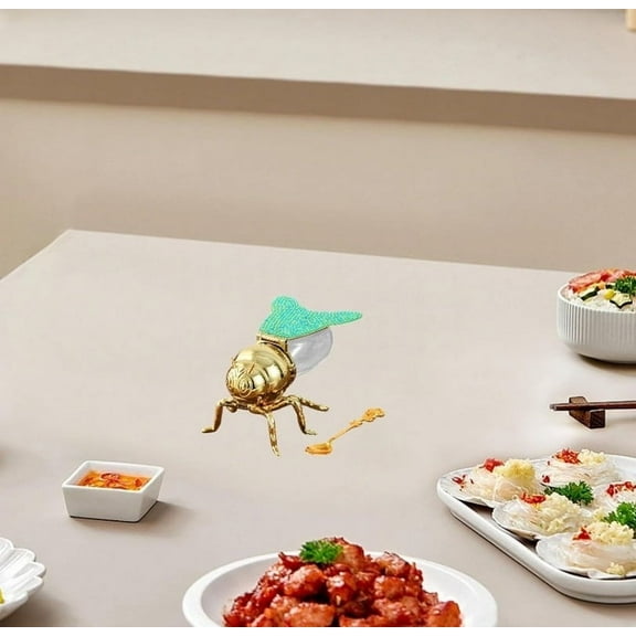 Hovmgk Bee Jar, Novelty Container, Bee-shaped Versatile for Spices & Tea, Kitchen Decor Supplies, Stylish Storage & Ornament for Housewarming Recipients, Restaurant Owners