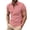 Watermelon Red, variant on Men's Regular Fit Cotton Business Casual Shirt Solid Short Sleeve Button Down Dress Shirts