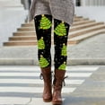 thumbnail image 2 of Mepaouo Women's Christmas Crossover Leggings High Waisted Ankle Length Workout Yoga Tights, 2 of 4
