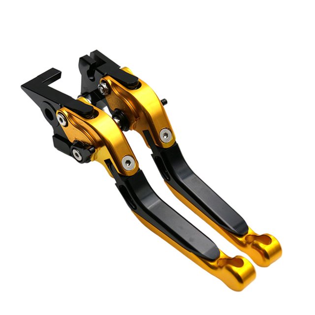 Conjunto de mango de embrague de freno de metal para Yamaha Xmax300, 2015-2019, mango de palanca de freno de tambor, motor de motocicleta, accesorios Oro negro Macarena Manija del embrague del freno