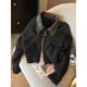 thumbnail image 5 of Suéter tipo cárdigan de punto suave y pegajoso de estilo perezoso para mujer 2024 Nuevo otoño e invierno de alta gama Big Red Top, 5 of 5