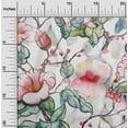 thumbnail image 2 of oneOone Cotton Poplin Red Fabric Florals Sewing Material Print Fabric By The Yard 42 Inch Wide, 2 of 6