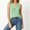 Green, variant on Women's Vertical Striped V-Neck Sleeveless Pleated Tank Top Casual Loose Fit Blouse Spring and Summer Daily Wear S–XXL