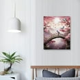 thumbnail image 3 of JRXY  Pink and Grey Canvas Wall Art for Living Room Bedroom Bathroom Girls Pink Paris Theme Room Decor London Big Ben Tower Eiffel Golden Gate Bridge with Butterfly Painting Wall Decor pattern3, 3 of 4