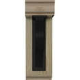 thumbnail image 2 of 4"W x 9 1/2"D x 12"H Austin Traditional Ironcrest Rough Sawn Bracket, Douglas Fir (2"W x 5 1/2"D x 8"H Iron Bracket), 2 of 5