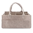 thumbnail image 3 of Bolsa de almacenamiento de pañales de fieltro, artículos diversos para bebés, pañales de juguete, bolsa de pañales de fieltro de gran capacidad, diseño versátil, 3 of 5