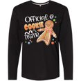 thumbnail image 3 of Inktastic Official Cookie Tester Cute Gingerbread Long Sleeve T-Shirt, 3 of 5