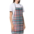 thumbnail image 3 of XMXY Chef Aprons with Pockets for Women Men, Pink Check Plaid Background Waterproof Cooking Kitchen Aprons, 28.3 x 20.4 Inches, 3 of 8